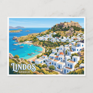 Lindos Greece Postcard