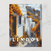 Lindos, Rhodes : Vintage Greek Architecture