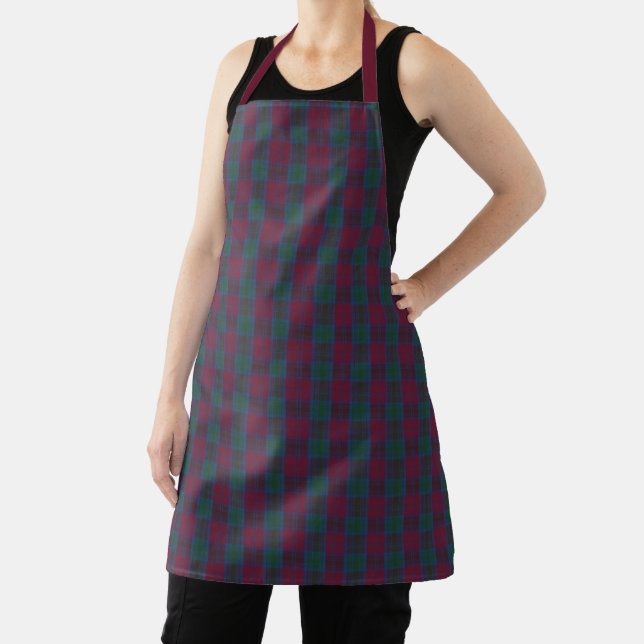 Lindsay Ancient Original Scottish Tartan Apron (Insitu)