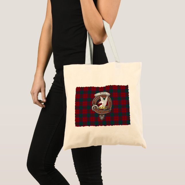 Lindsay Clan Badge Tartan Tote (Front (Product))