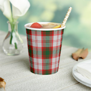 Lindsay Dress Clan Scottish Plaid Pattern Paper Cups