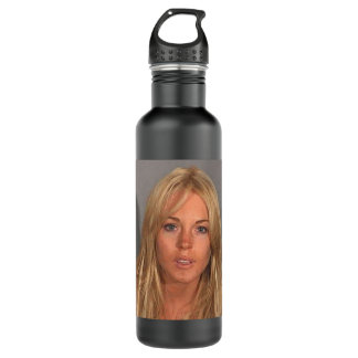 LINDSAY LOHAN MUGSHOT  710 ML WATER BOTTLE