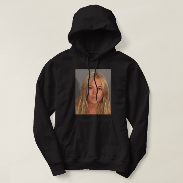 LINDSAY LOHAN MUGSHOT  HOODIE (Design Front)
