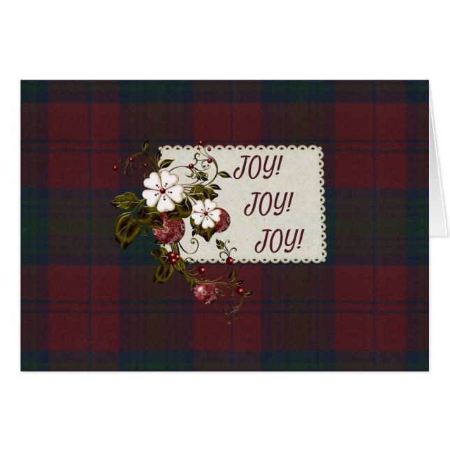 Lindsay Modern Tartan Christmas (Front Horizontal)
