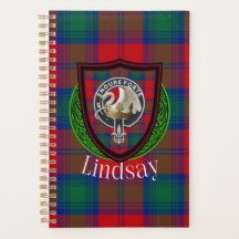 Lindsay Scottish Clan Tartan & Crest