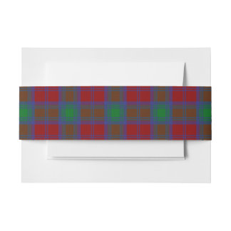 Lindsay Scottish Tartan Belly Band Invitation Belly Band