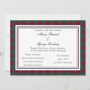 Lindsay Scottish Wedding Invitation