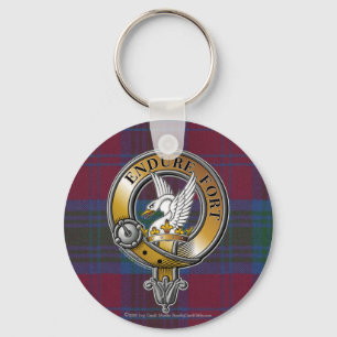 Lindsay Tartan & Badge Key Ring