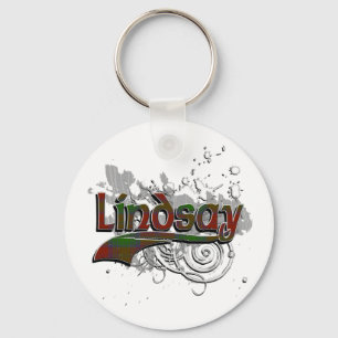 Lindsay Tartan Grunge Key Ring