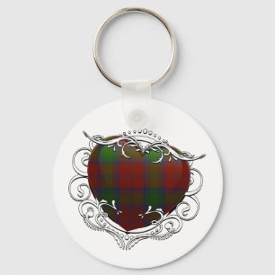 Lindsay Tartan Heart Key Ring