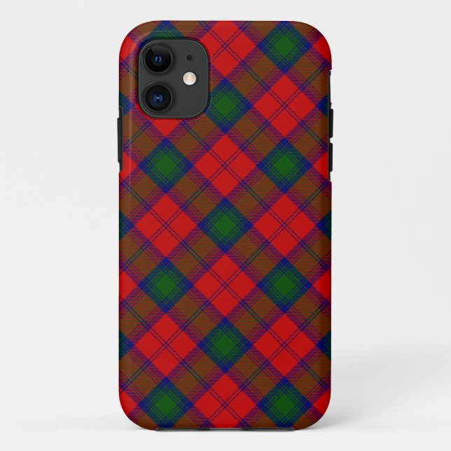 Lindsay tartan red green plaid Case-Mate iPhone case (Back)