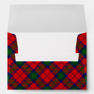 Lindsay tartan red green plaid envelopes