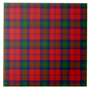 Lindsay tartan red green plaid tile