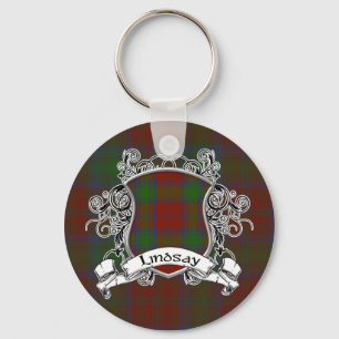 Lindsay Tartan Shield Key Ring