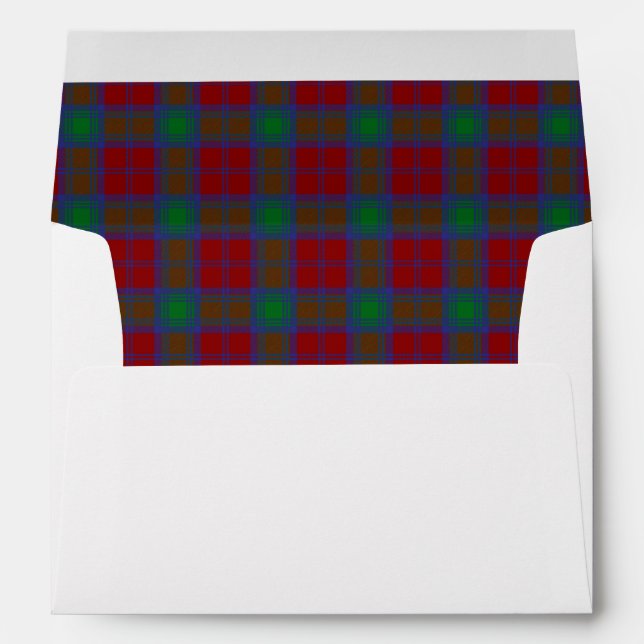 Lindsay Tartan Wedding Envelopes (Back (Bottom))
