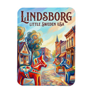 Lindsborg USA Magnet