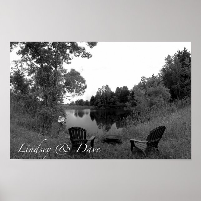 Lindsey & Dave Engagement Photo Poster (Front)