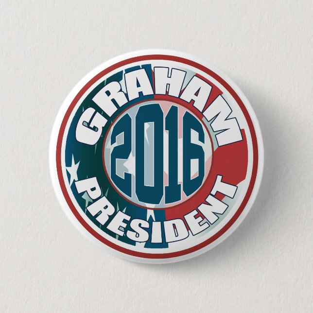 Lindsey Graham for President in 2016 6 Cm Round Badge (Front)