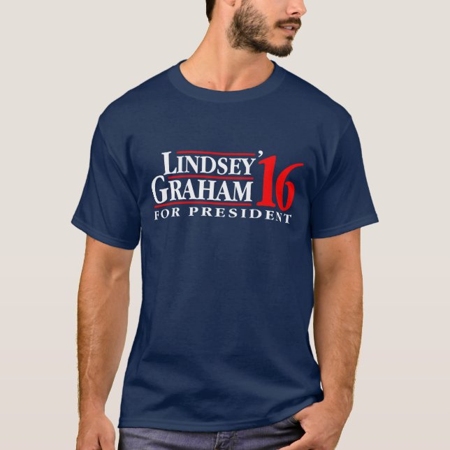 Lindsey Graham For President T-Shirt (Front)