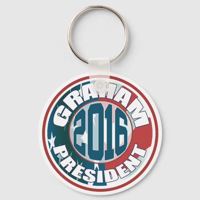 Lindsey Graham President 2016 Key Ring (Front)