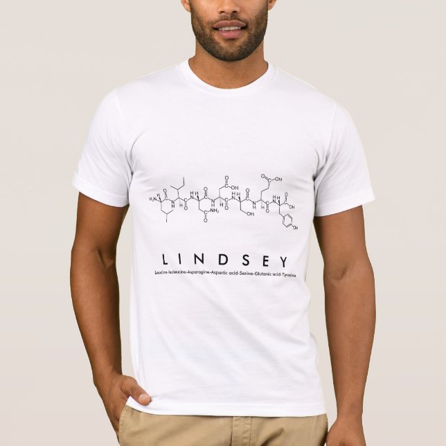 Lindsey peptide name shirt M (Front)