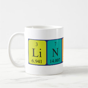 Lindsey periodic table name mug