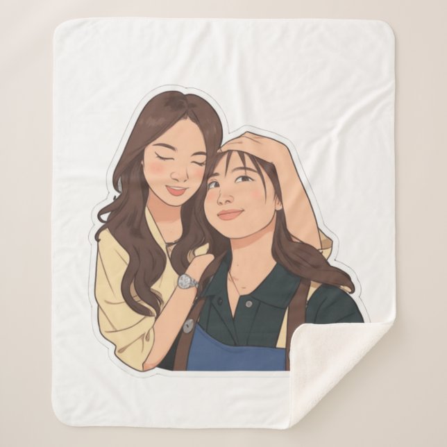 LinDy (GL pair) Sherpa Blanket (Front)