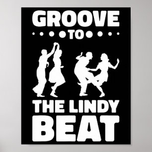 Lindy Hop Dancer Swing Dance Swing Dancing Couple  Poster