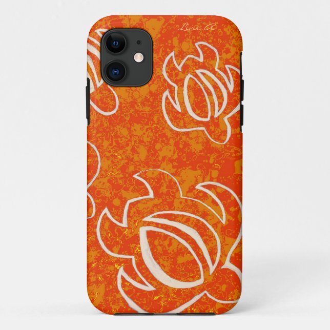 Line A Orange Honu Case-Mate iPhone Case (Back)