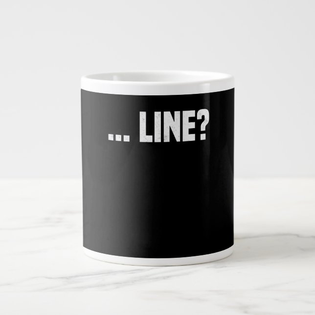 Line Actress Acting Drama Acter Actor Actress Large Coffee Mug (Front)