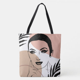 LIne Art Boho  Tote Bag