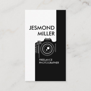 Line Art Camera Photographer Business Card