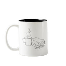 Line Art Camp Mug Travel Design