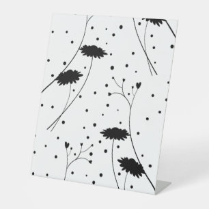 Line art, Dark Grey Pedestal Sign