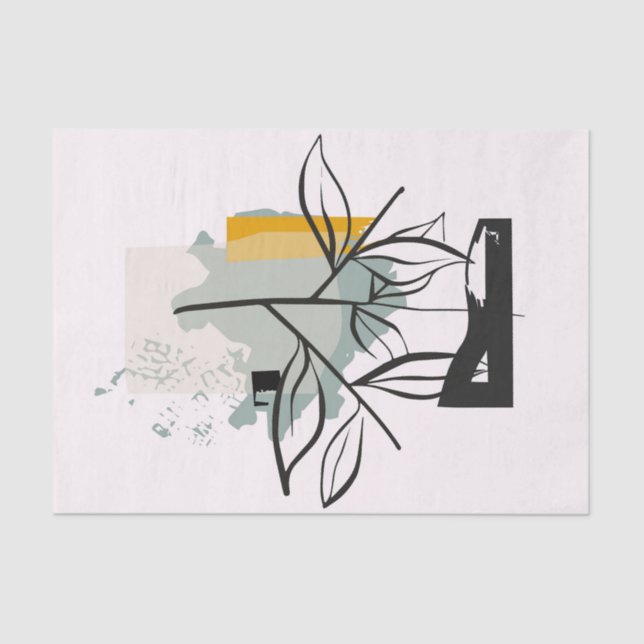 line art Decoupage crafters  Tissue Paper (Front)