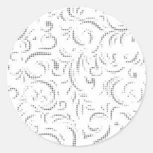 Line art, Kangaroo, Ghost Classic Round Sticker