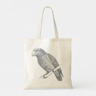 LINE ART OF PARROT FINE ART TOTE BAG