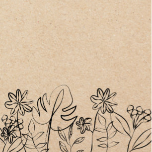  Line Art on Kraft Paper  iPhone 11 Pro Case