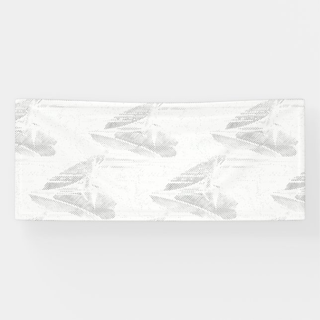 Line art, Seashell, Harp Banner (Horizontal)