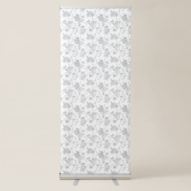 line art, Snow Drift,  Vertical Retractable Banner (Front)