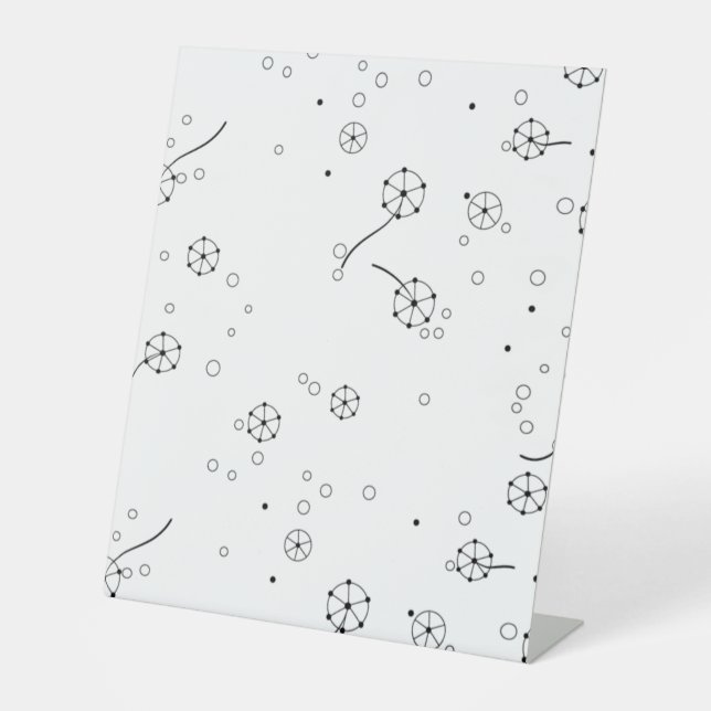 Line Art, Star Dust Pedestal Sign (Front)