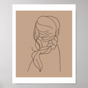 LINE ART WOMAN  POSTER