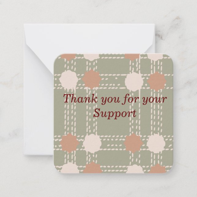 Line & Circle Pattern  Note Card (Front)