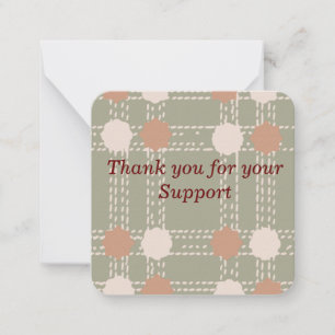 Line & Circle Pattern  Note Card
