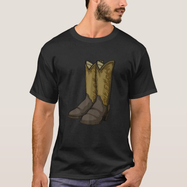 Line Dance Addict Shoes  Men Classy Boots  2 T-Shirt (Front)