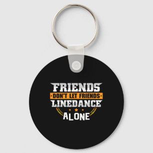 Line Dance Country Music Dancing Dance Gifts For W Key Ring