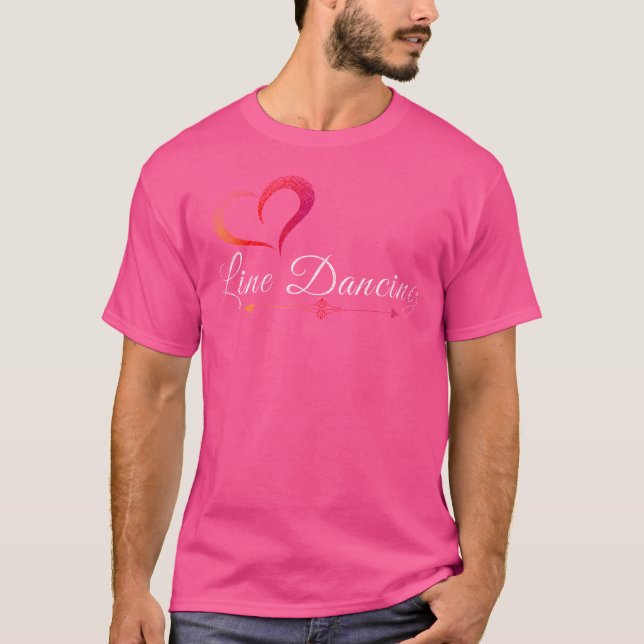 Line Dance Cowboy Line Dancing T-Shirt (Front)