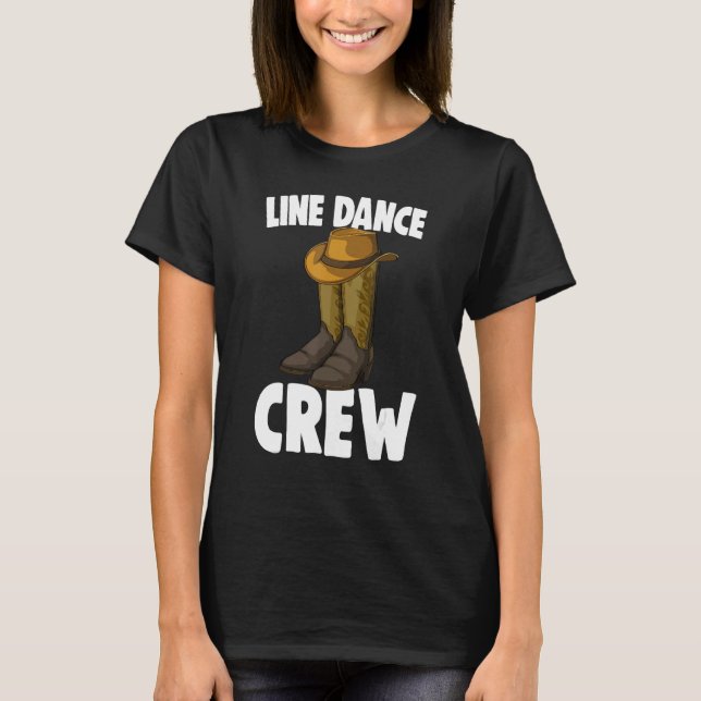 Line Dance Crew Shoes   Men Classy Boots T-Shirt (Front)
