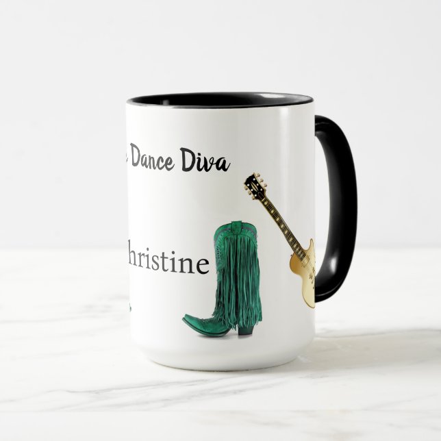 Line Dance Diva Mug (Front Right)