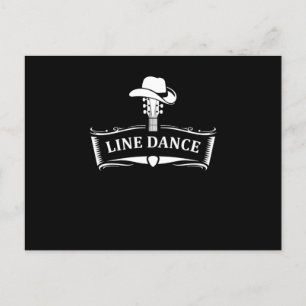 Line Dance Line Dancing Country Cowboy Cowgirl Gif Postcard